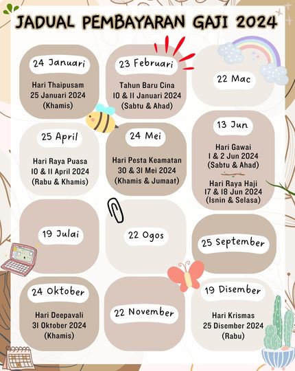 jadual pembayaran gaji 2024